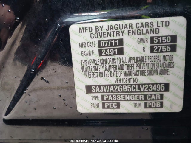 2012 JAGUAR XJ SAJWA2GB5CLV23495 Photo 8