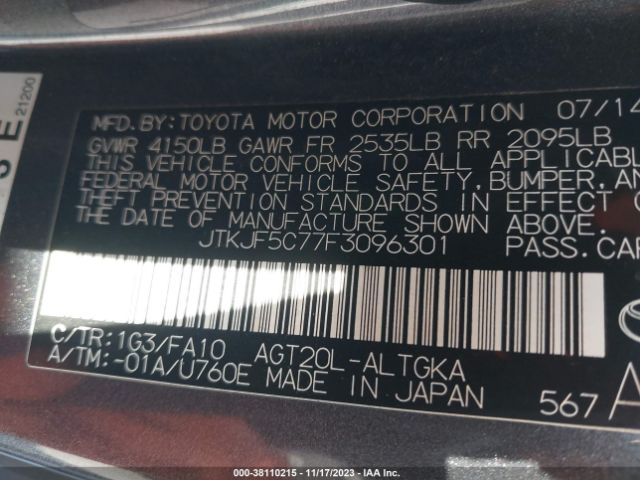JTKJF5C77F3096301 Scion TC