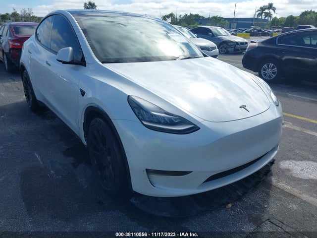 2021 TESLA MODEL Y LONG RANGE DUAL MOTOR ALL-WHEEL DRIVE VIN: 5YJYGDEE2MF193463