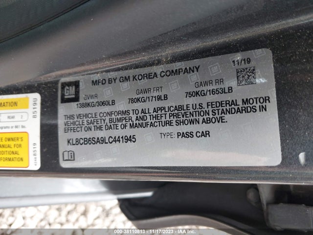 Chevrolet Spark Fwd Ls Automatic 2020 KL8CB6SA9LC441945 Image 9