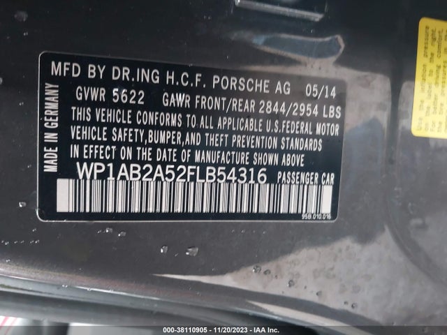 2015 PORSCHE MACAN WP1AB2A52FLB54316 Photo 8