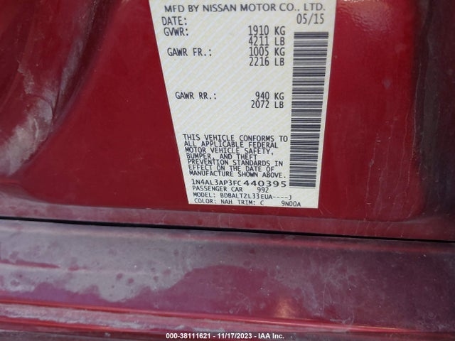 Nissan Altima 2015 1N4AL3AP3FC440395 Image 25