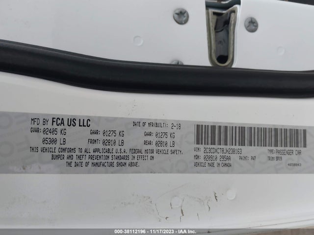 Dodge Charger R/t Rwd 2018 2C3CDXCT8JH238163 Image 9