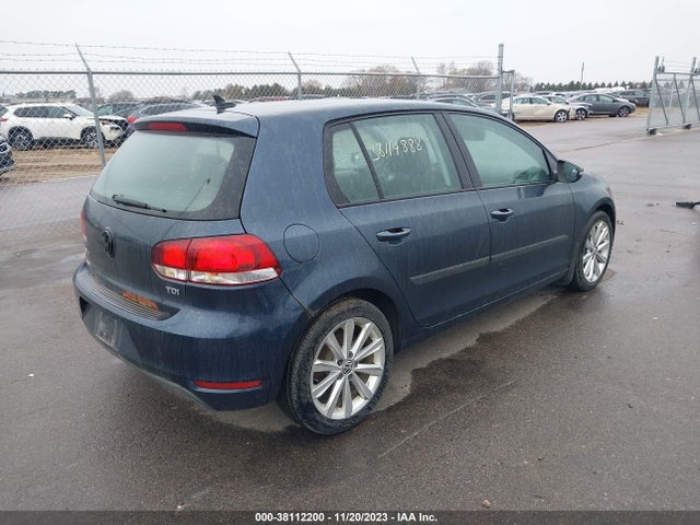 2012 VOLKSWAGEN GOLF TDI 4-DOOR VIN: WVWDM7AJ0CW092413