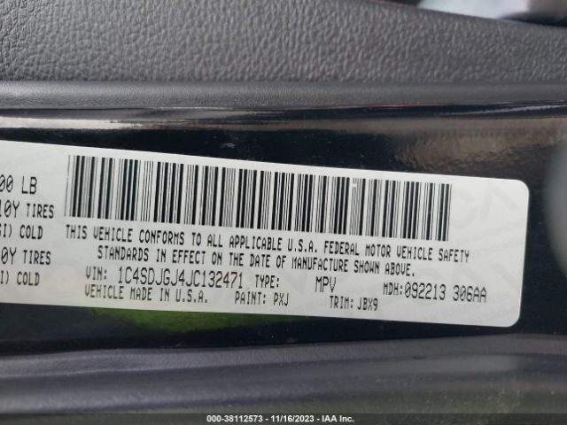 1C4SDJGJ4JC132471 Dodge Durango Srt