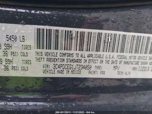 3C4PDCEG1JT234050 Dodge JOURNEY GT
