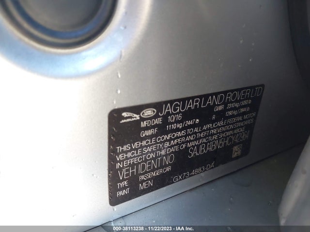 2017 JAGUAR XF SAJBJ4BN5HCY42964 Photo 8