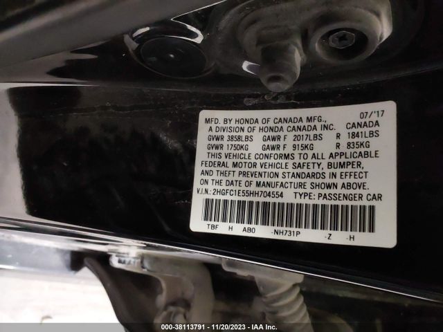 2HGFC1E55HH704554 Honda CIVIC SI