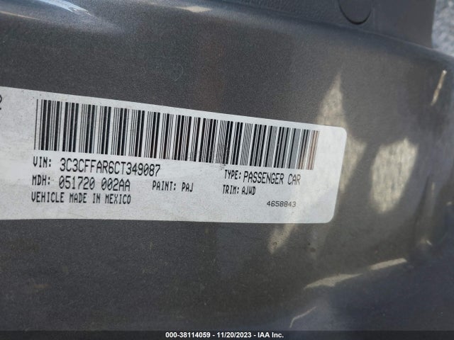 2012 FIAT 500 3C3CFFAR6CT349087 Photo 8