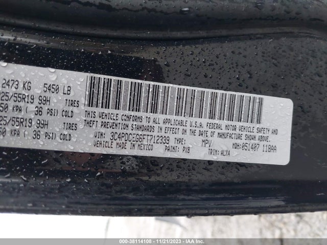 Dodge Journey R/t 2015 3C4PDCEG6FT712339 Image 9