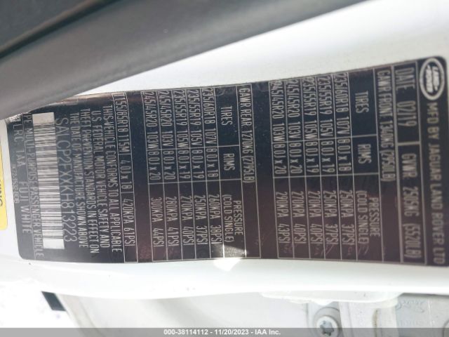 2019 LAND ROVER DISCOVERY SPORT SALCP2FXXKH813223 Photo 8