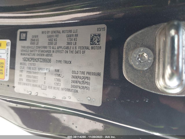 Chevrolet Silverado 1500 Ls 2015 1GCNCPEH2FZ286636 Image 9