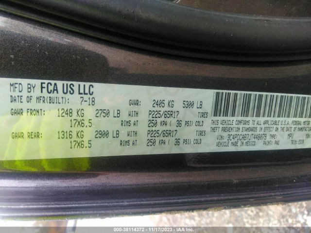3C4PDCAB7JT448079 Dodge JOURNEY SE