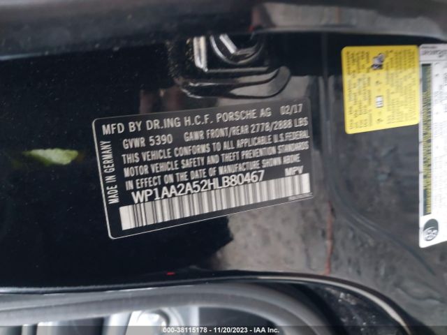2017 PORSCHE MACAN WP1AA2A52HLB80467 Photo 8