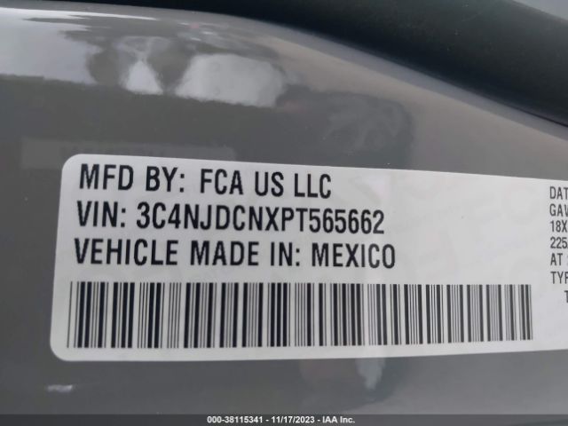 3C4NJDCNXPT565662 Jeep Compass Limited