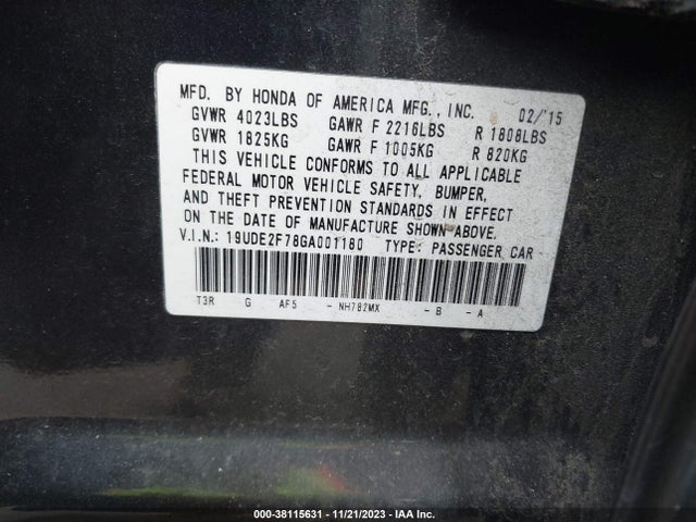 Acura Ilx W/technology Plus Pkg/w/premium Pkg 2016 19UDE2F78GA001180 Image 9