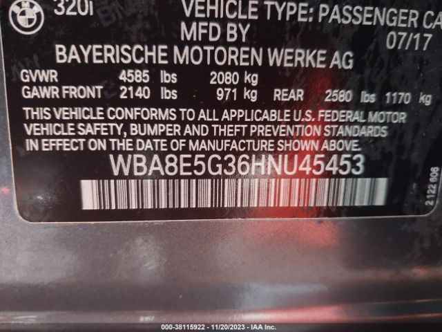 WBA8E5G36HNU45453 BMW 320i Xdrive
