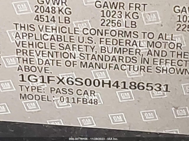Chevrolet Bolt Ev Premier 2017 1G1FX6S00H4186531 Image 9