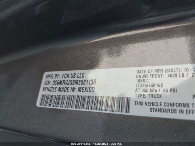 2022 WINNEBAGO WALK-IN VAN 3C6MRVJG6ME581136 Photo 8