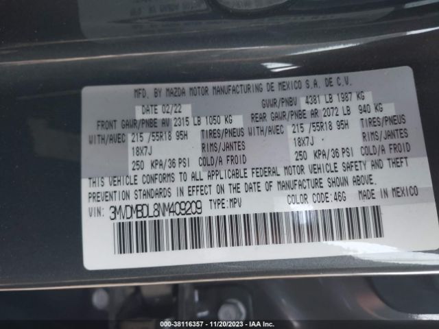 2022 MAZDA CX-30 3MVDMBDL8NM409209 Photo 8
