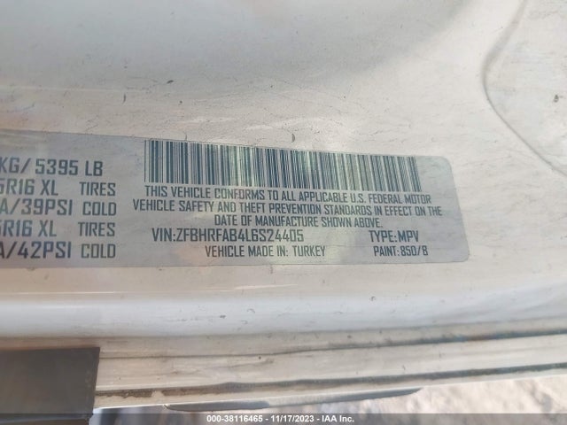 RAM Promaster City Tradesman 2020 ZFBHRFAB4L6S24405 Image 9