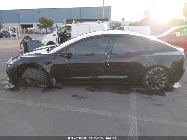 2021 TESLA MODEL 3 PERFORMANCE DUAL MOTOR ALL-WHEEL DRIVE VIN: 5YJ3E1EC4MF077095
