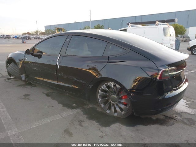 2021 TESLA MODEL 3 PERFORMANCE DUAL MOTOR ALL-WHEEL DRIVE VIN: 5YJ3E1EC4MF077095