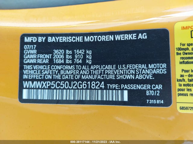 2018 MINI HARDTOP WMWXP5C50J2G61824 Photo 8