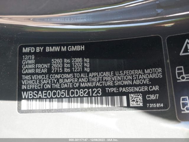 WBSAE0C05LCD82123 BMW M8 Competition