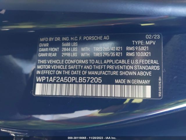 2023 PORSCHE MACAN WP1AF2A50PLB57205 Photo 8