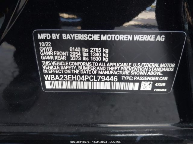 WBA23EH04PCL79446 BMW 7 Series 740i