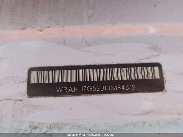 2011 BMW 328I VIN: WBAPH7G52BNM54819
