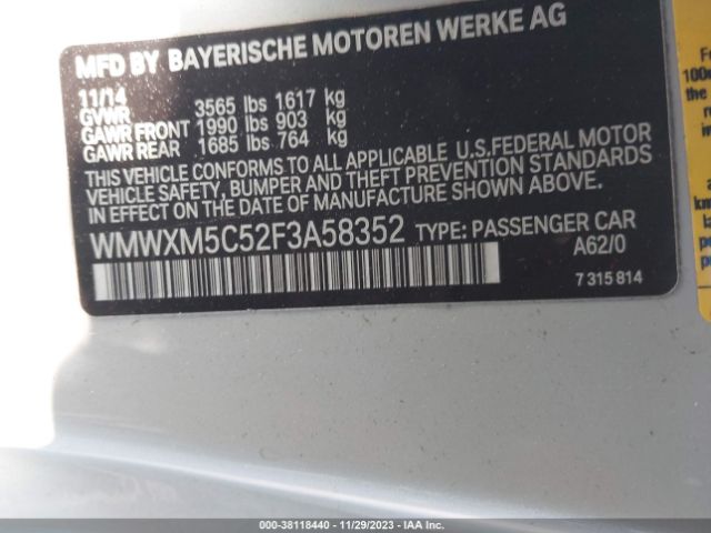 WMWXM5C52F3A58352 Mini Hardtop Cooper