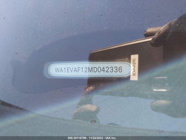 WA1EVAF12MD042336 Audi Q8 Premium Plus 55 Tfsi Quattro Tiptronic