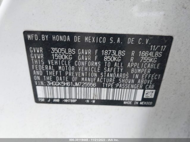 3HGGK5H61JM725556 Honda Fit Sport