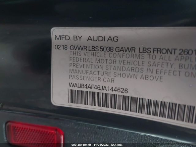 2018 AUDI S4 WAUB4AF46JA144626 Photo 8