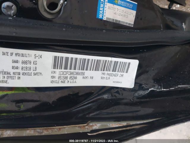 1C3CDFCB0ED860356 Dodge Dart Limited