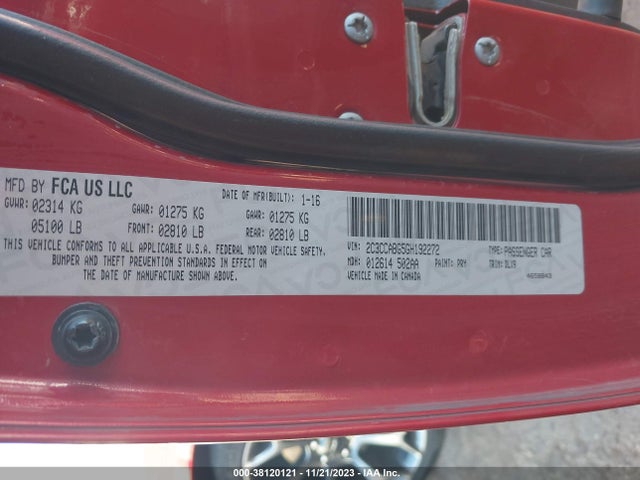 2C3CCABG5GH192272 Chrysler 300 300s