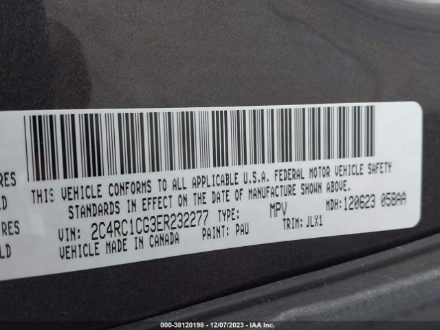 2C4RC1CG3ER232277 Chrysler Town & Country Touring-l
