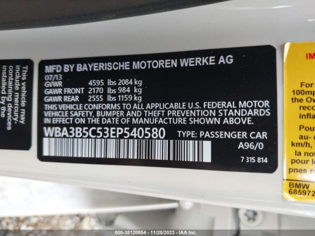 WBA3B5C53EP540580 BMW 328i Xdrive