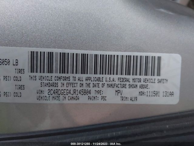 2018 DODGE GRAND CARAVAN 2C4RDGEG4JR145804 Photo 8