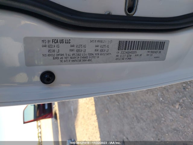 Chrysler 300 Limited 2017 2C3CCAAG6HH552670 Image 9