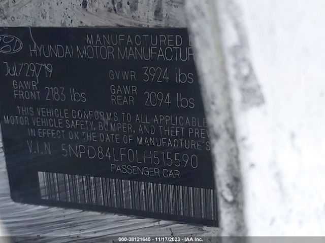 5NPD84LF0LH515590 Hyundai Elantra Limited