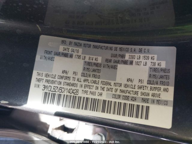3MYDLBZV6GY140428 Scion IA