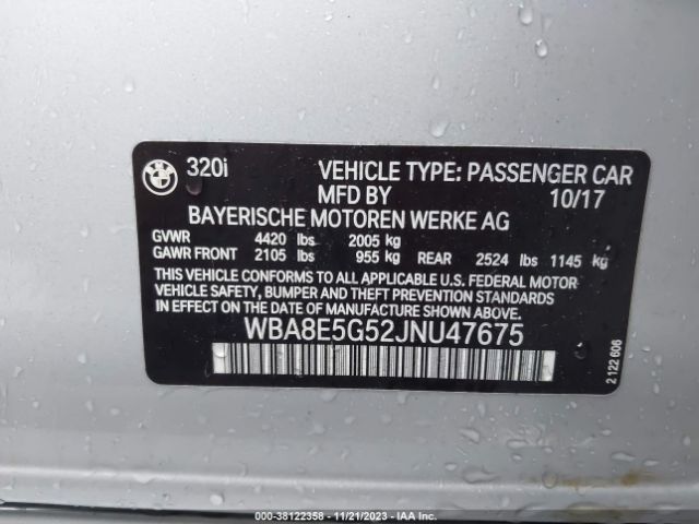 WBA8E5G52JNU47675 BMW 320i Xdrive