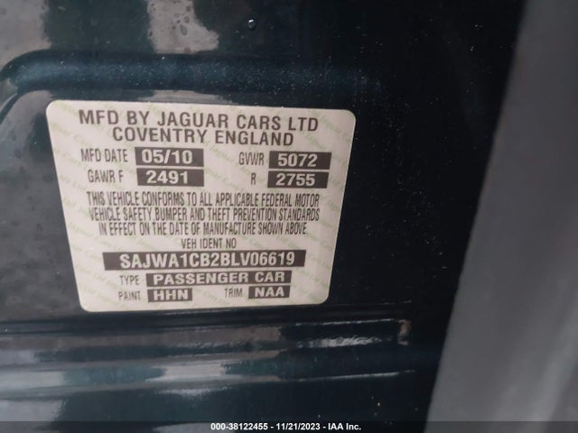 2011 JAGUAR XJ SAJWA1CB2BLV06619 Photo 8