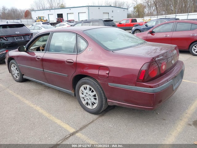 2002 CHEVROLET IMPALA VIN: 2G1WF52E729192923