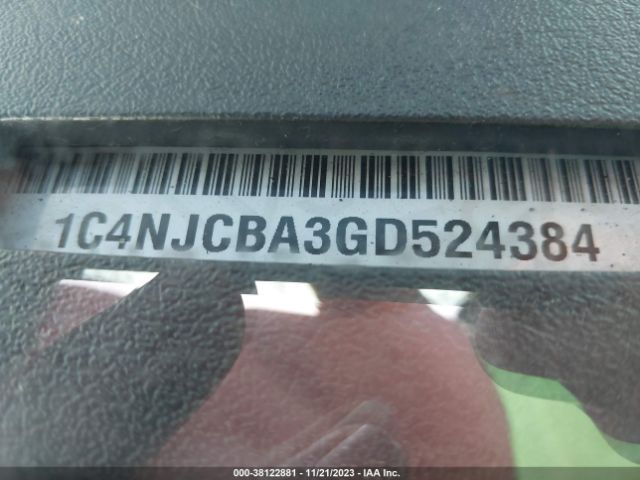 1C4NJCBA3GD524384 Jeep Compass Sport