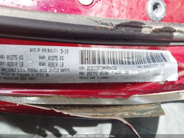 2C3CDZBT2KH654756 Dodge Challenger R/t