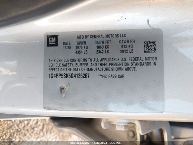 1G4PP5SK5G4135267 Buick Verano